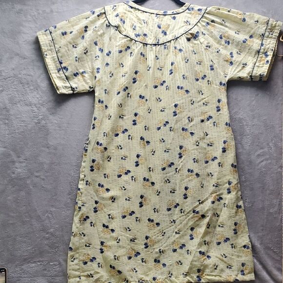 SINDRELLA | 3X ( MEDIUM ) WOMENS GIRLS | DUSTER BUTTON DOWN NIGHTGOWN in YELLOW - Picture 11 of 14